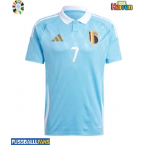 Belgien Kevin De Bruyne #7 Auswärtstrikot EM 2024 Kurzarm